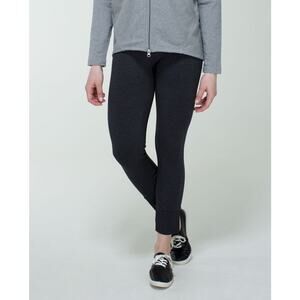 Lululemon Ebb to Street Seamless Pants Mid Rise Heather Black Gray Womens 10